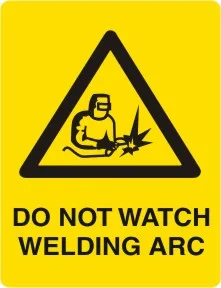 W 238 — WARNING - DO NOT WATCH WLEDING ARC